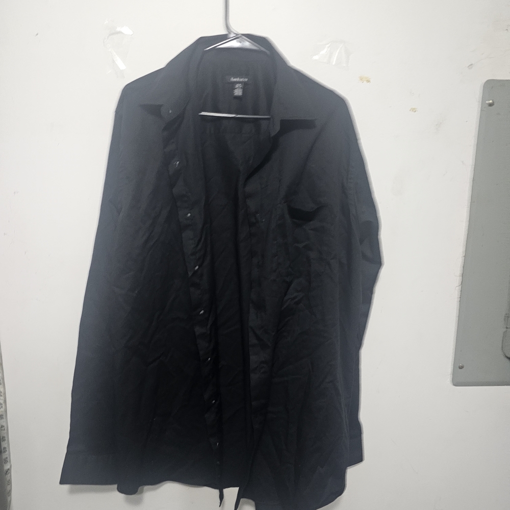 Van Heusen Men's Black Button Shirt